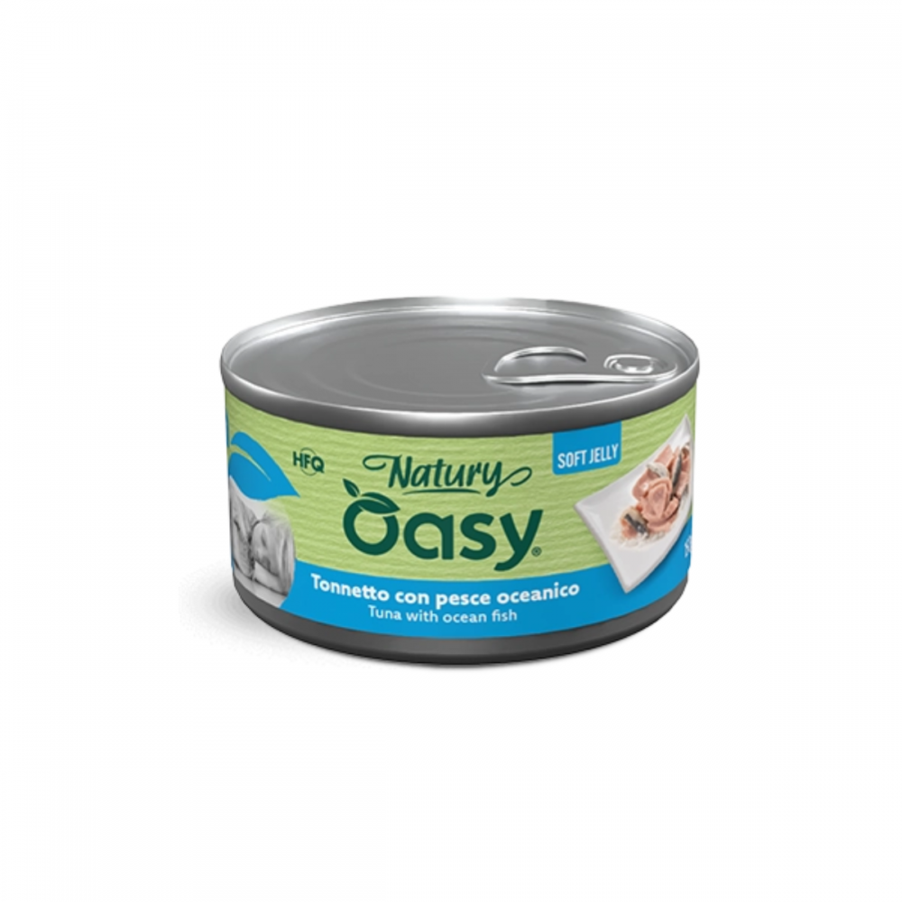 Oasy  Dog Soft Jelly - Tonnetto Con Pesce Oceanico 150Gr  cibo umido per cani