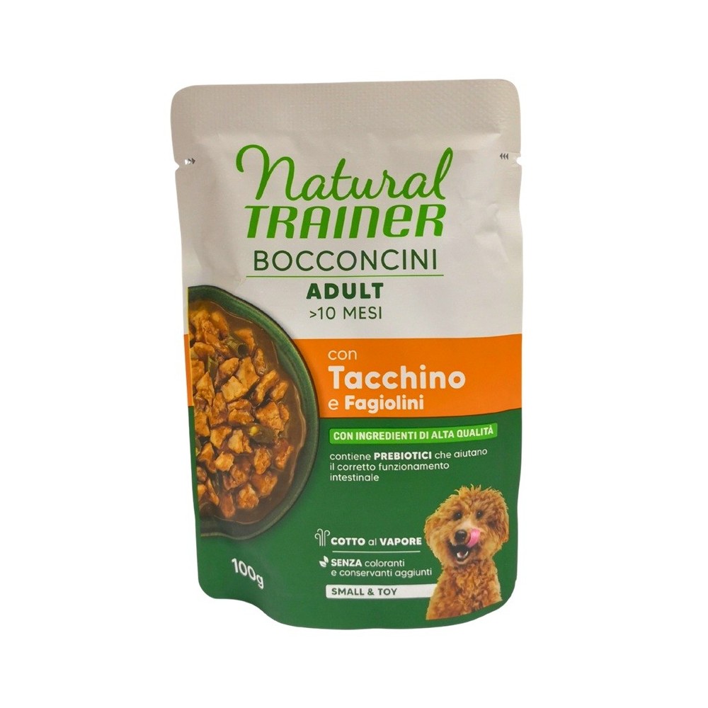 Natural Trainer cane Busta 100 Gr Tacchino cibo umido