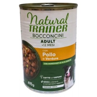Natural Trainer cane Bocconi 400 Gr Pollo cibo umido