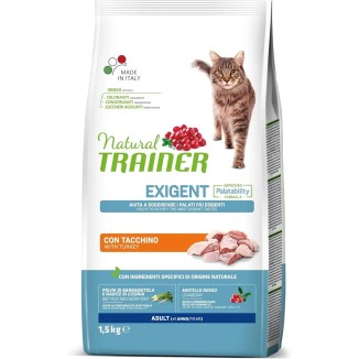 Natural Trainer crocchette gatto  Exigent 300 Gr Tacchin