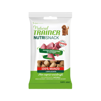 Natural Trainer Nutrisnack Liofilizzato 100% Manzo 50gr