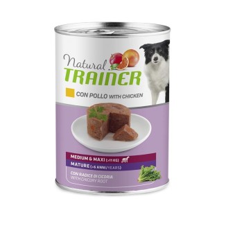 Natural Trainer Cane Pate 400 Gr Pollo Mature cibo umido