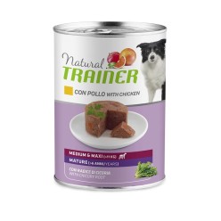 Natural Trainer Cane Pate 400 Gr Pollo Mature cibo umido