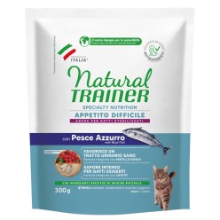 Natural Trainer crocchette gatto  300 Gr Pesce Azzurro