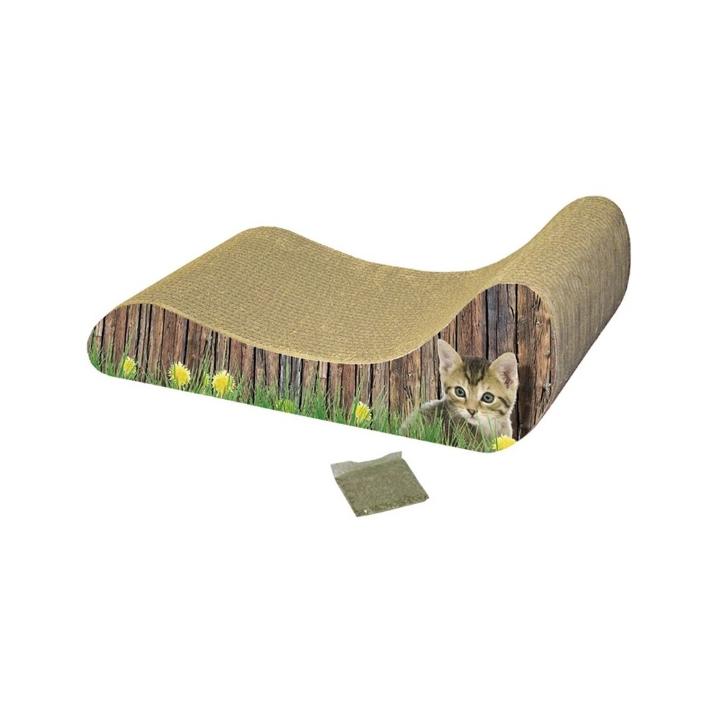 Nobby Tiragraffi In Cartone Con Erba Gatta Lounge