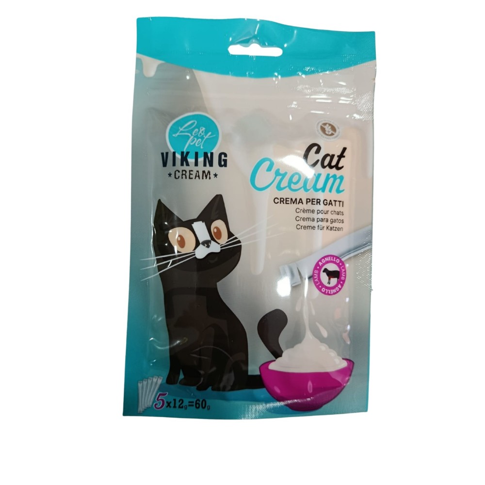 Leopet Viking bustine gatto Cream Agnello 60 Gr