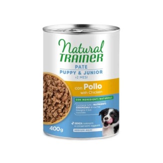 Natural Trainer cane  Pate Puppy Pollo 400 Gr cibo umido