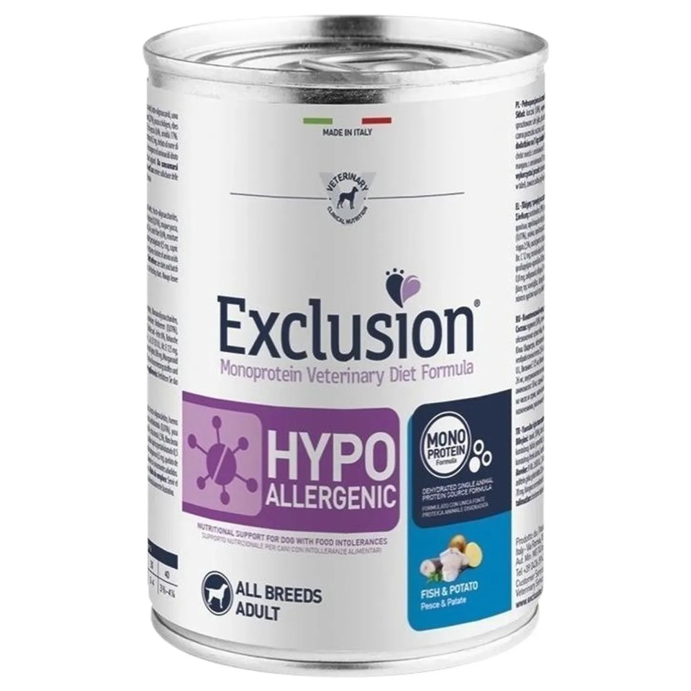 Exclusion Hypo Pesce E Patate 400Gr cibo umido