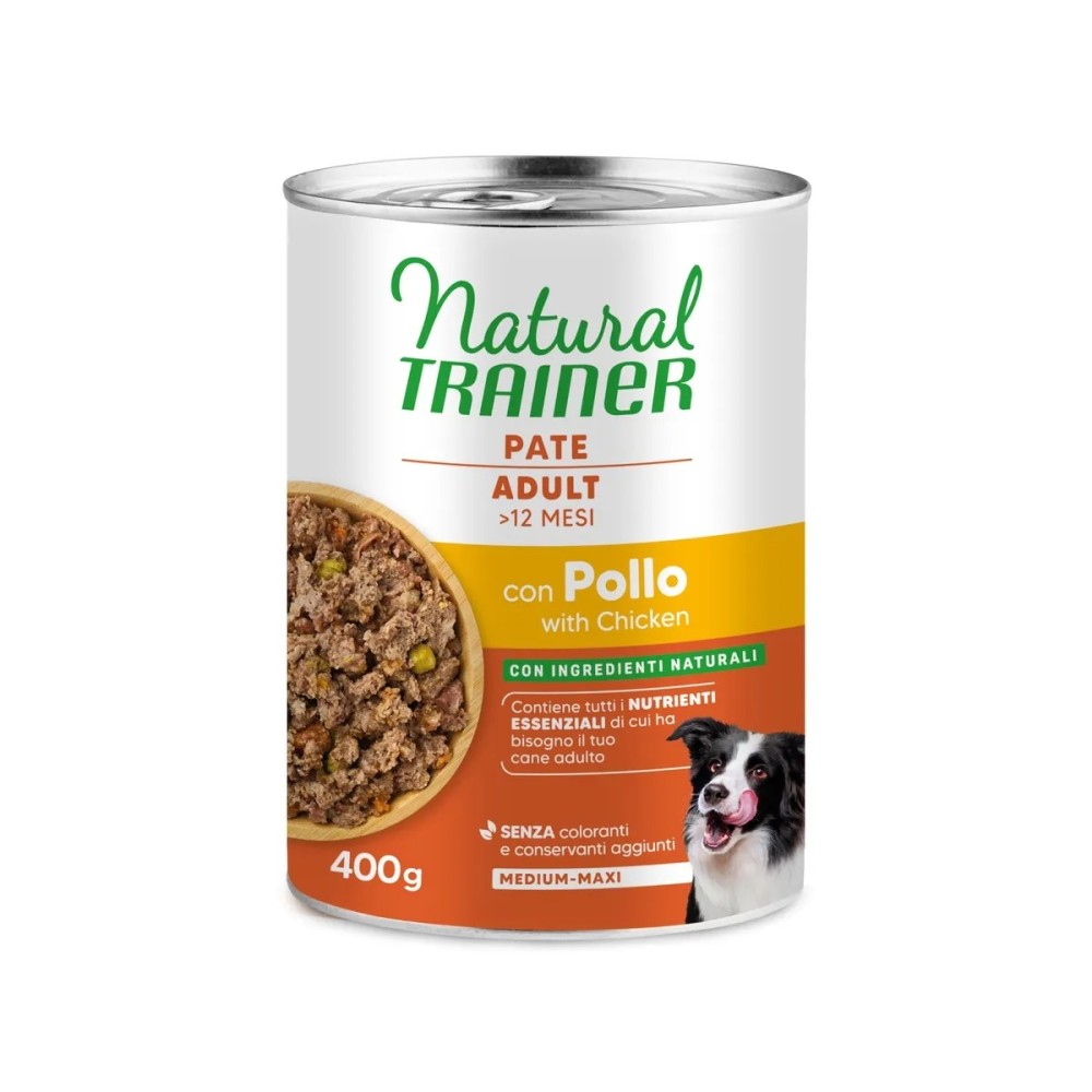 Natural trainer cane  Pate 400 Gr Pollo cibo umido