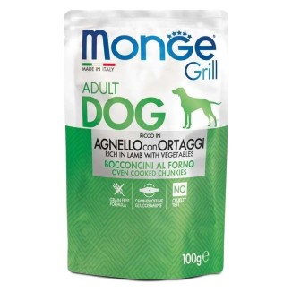 Monge Grill cibo umido cane Adult 100 Gr Agnello/Ortaggi