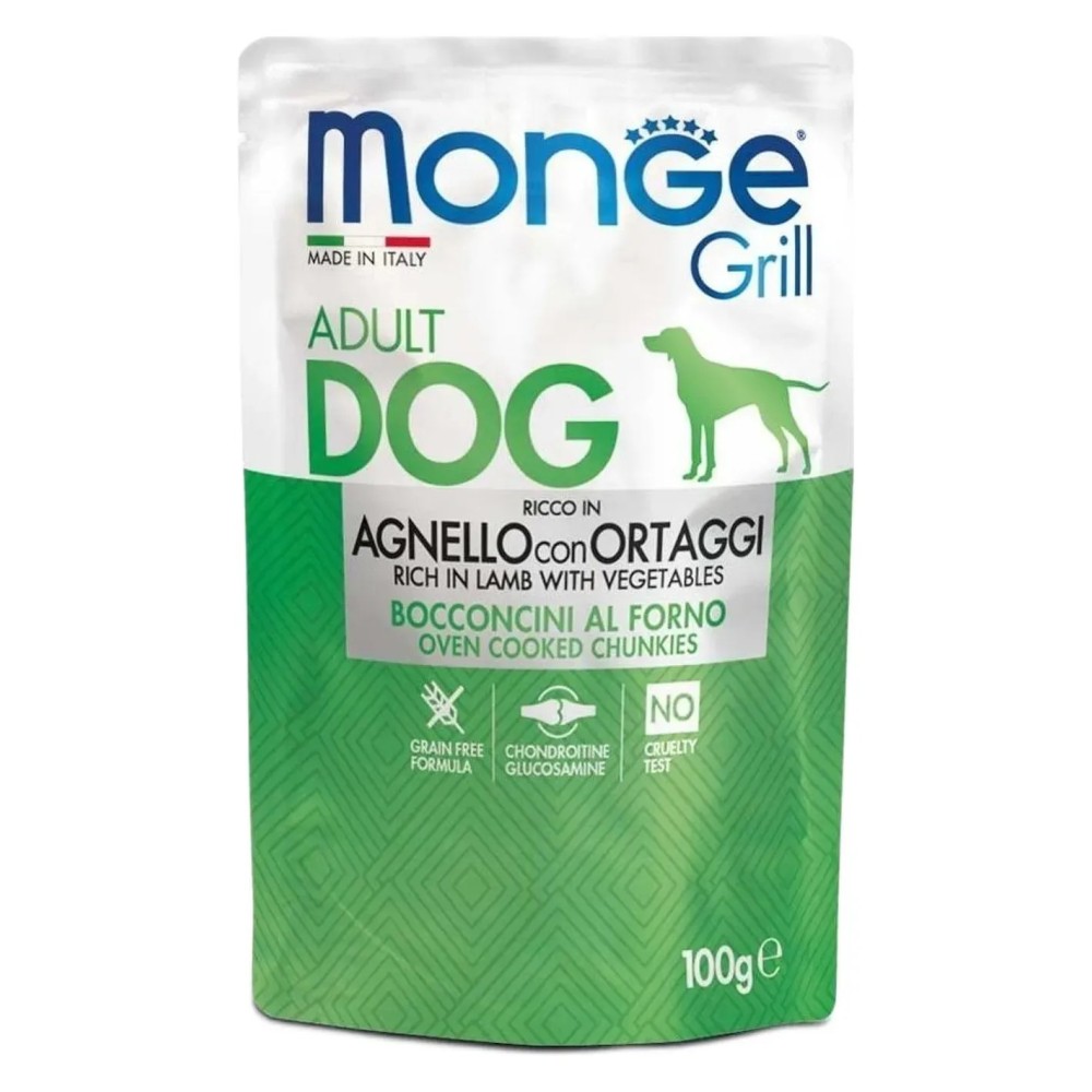 Monge Grill cibo umido cane Adult 100 Gr Agnello/Ortaggi