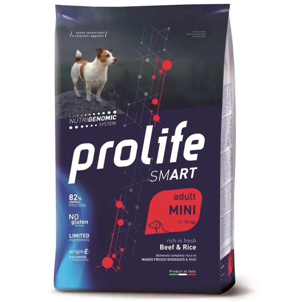 Prolife Smart Crocchette cane Mini Manzo/Riso 2 Kg