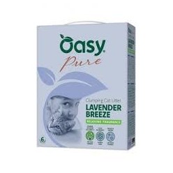 Oasy Gatto Lettiera Agglomerante  Minerale Pure Lavanda 10 Lt