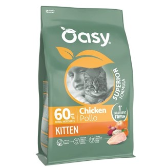 Oasy  Superior formula Crocchette gatto  Kitten Pollo 300 Gr
