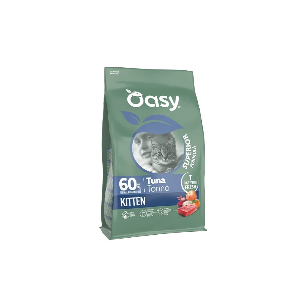 Oasy superior formula Crocchette gatto  Kitten Tonno 300 Gr