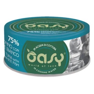 Oasy More Love Lattina Tonno/Pesce 70 Gr Cibo Umido per gatti