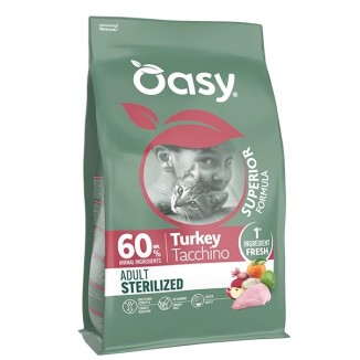 Oasy Adult  Gatto Sterilised Tacchino 1.5Kg