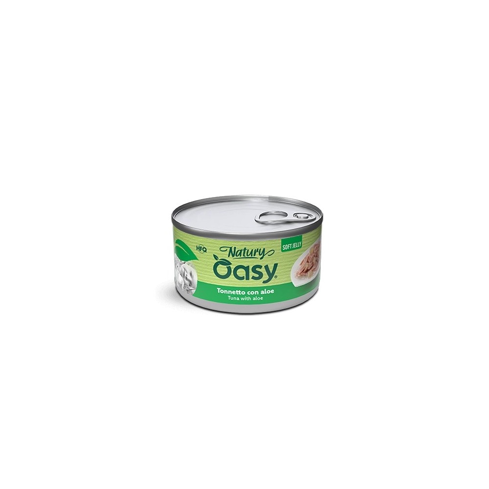 Oasy Natury Softy Jelly 85 Gr Tonno/Aloe Cibo umido per gatti