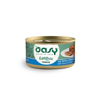 Oasy Caprice Terrine 85 Gr Tonno/Pomodoro Cibo umido per gatti