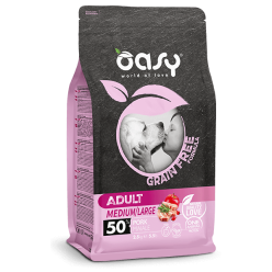 Oasy Dog Crocchette  Grain Free Adult Medium/Large 12 Kg Maiale
