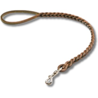 Guinzaglio Treccia Doppia Cuoio 75 Cm