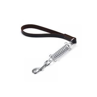 Guinzaglio  In Cuoio Con Molla  Cm 65