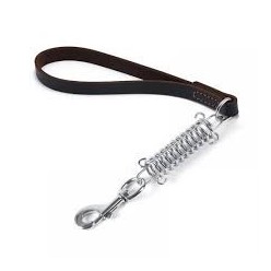 Guinzaglio  In Cuoio Con Molla  Cm 65