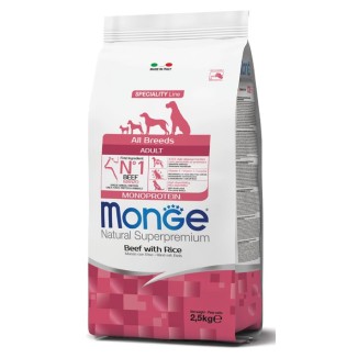 Monge Dog crocchette cane  Adult Manzo e Riso 12 Kg