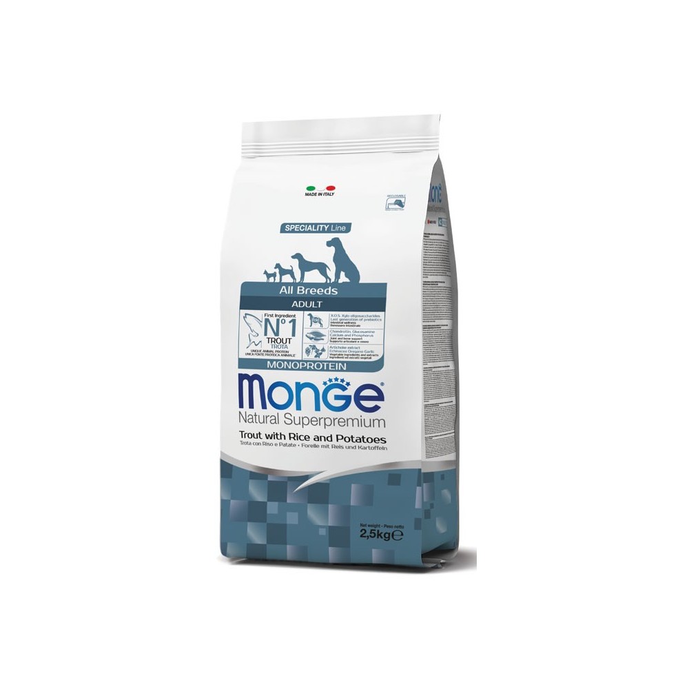 Monge All Breds crocchette cane  Adult Trota 12 Kg