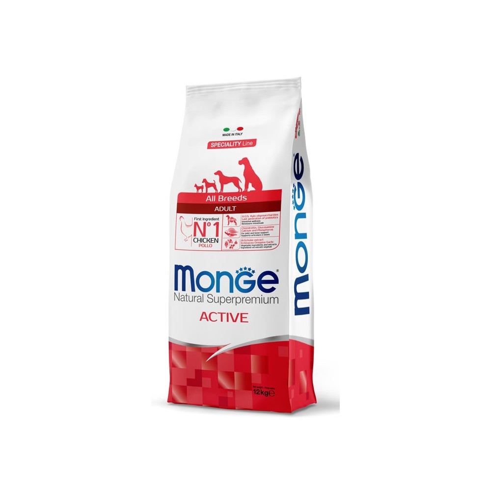 Monge Dog  crocchette cane Active 12 Kg