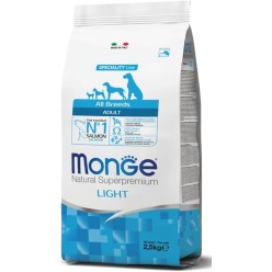 Monge Natural Superpremium All Breeds Adult Light Salmone con Riso 12 kg crocchette cane