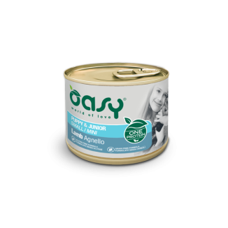 Oasy Dog Monoproteico  Mini Lattine 200 Gr Puppy Agnello cibo umido