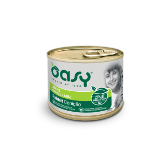 Oasy Dog monoproteico  Mini Lattine 200 Gr Coniglio cibo umido
