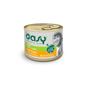 Oasy Dog monoproteico  Mini Lattine 200 Gr Maiale cibo umido