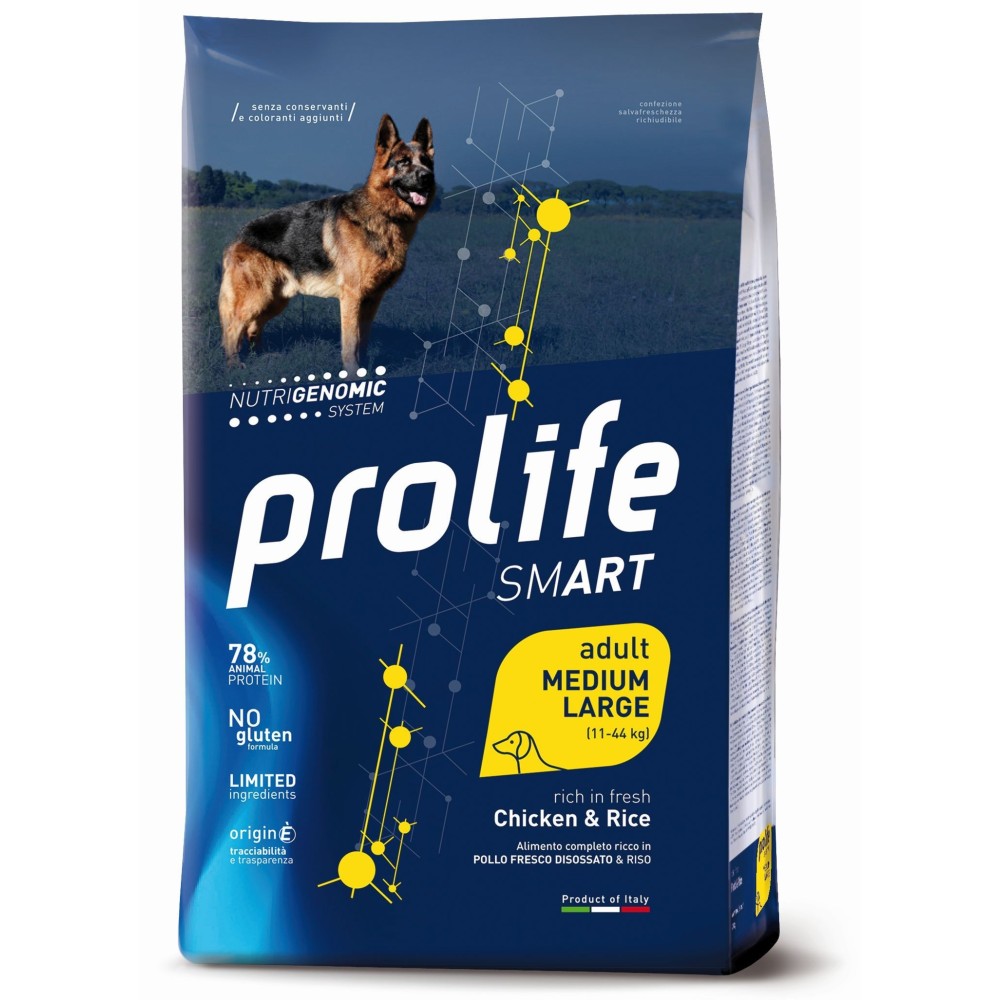 Prolife Smart Crocchette Cane  Adult  Pollo 12 Kg
