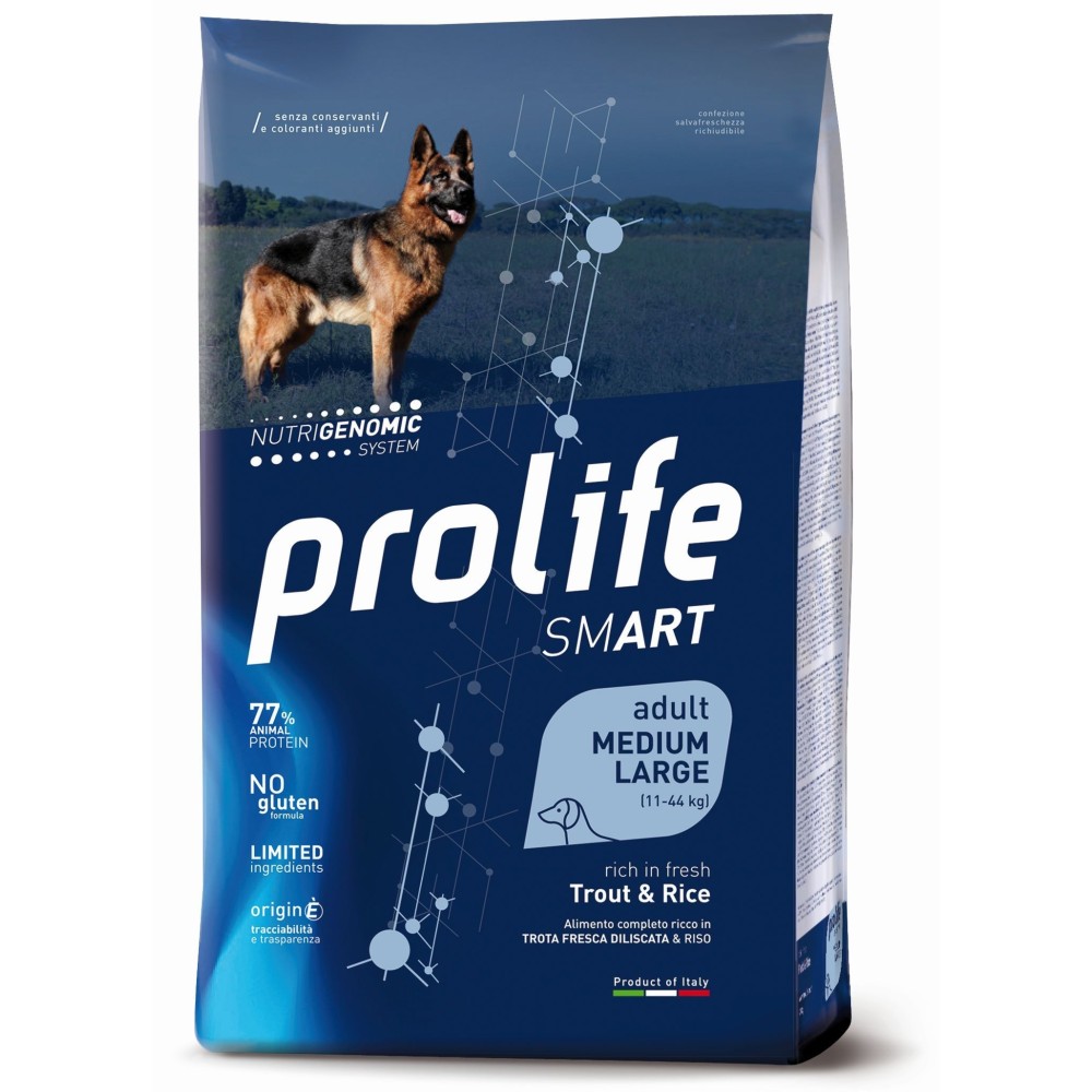 Prolife Smart Crocchette Cane  Trota/Riso 12Kg