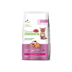 Natural Trainer crocchetta gatto Kitten  300 Gr Salmone