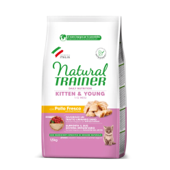 Natural Trainer crocchette gatto Kitten  300 Gr Pollo