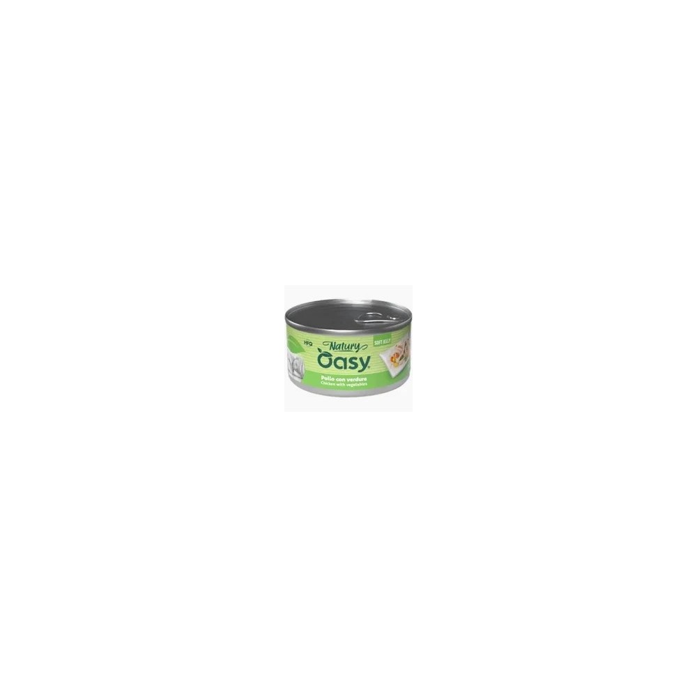 Oasy Natury Jelly Dog 150 Gr Pollo/Verdure Cibo umido per Cani