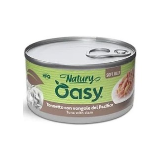 Oasy Natury Softy Jelly 80 Gr Tonno/Vongole Cibo umido per Gatti