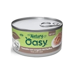 Oasy Natury Softy Jelly 80 Gr Tonno/Vongole Cibo umido per Gatti