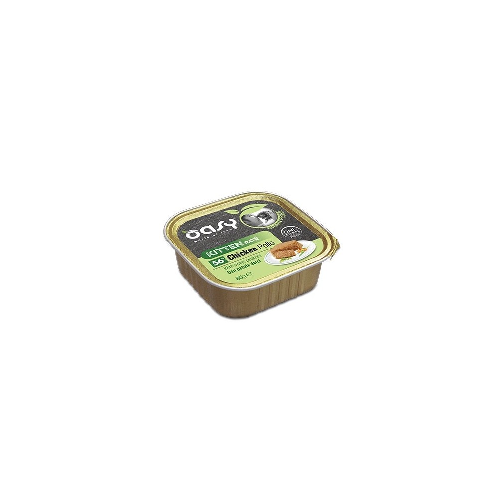 Oasy   Grain free Kitten Pollo Pate 85 Gr Cibo Umido