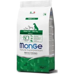 Monge Natural Superpremium Maxi Adult Ricco di Pollo kg crocchette cane