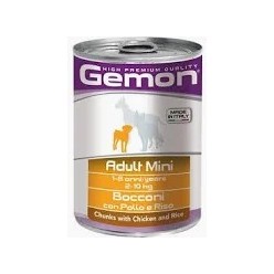 Gemon Mini Adult Bocconi Pollo/Riso 400 gr  cibo umido