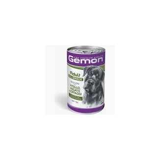 Gemon Dog Bocconi 1250 Vitello/Fegato/Verdure cibo umido