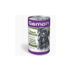 Gemon Dog Bocconi 1250 Vitello/Fegato/Verdure cibo umido