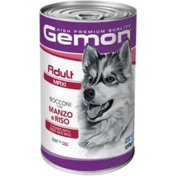 Gemon Dog Bocconi 1250 Manzo/Riso  cibo umido