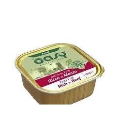 Oasy Umido cane adult pate ricco di manzo 150 gr
