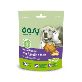 Oasy Snack Dog - Biscotti Ripieni Con Agnello E Mela