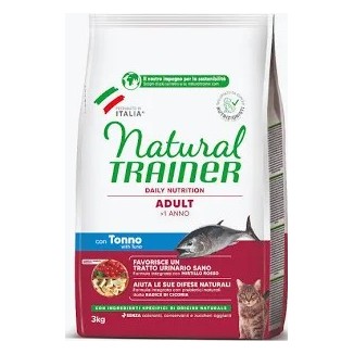 Natural trainer crocchette gatto  Tonno 3 Kg + Telo Mare